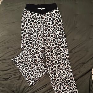 Diane Von Furstenberg Black and White Knit Pants